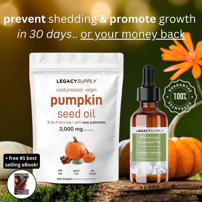 Prevent & Promote™ Pumpkin Seed Softgels + Rosemary Oil Bundle